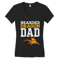 Bearded Dragon Dad Funny Pet Reptile Lizard Lover Women's V-neck T-shirt | Artistshot