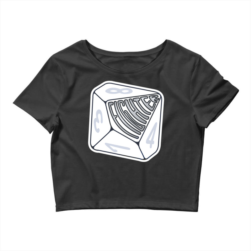 Fighter Hit Dice (silver) Crop Top | Artistshot