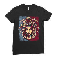 Mythical Creature Medusa Greek Mythology Gorgons T Ladies Fitted T-shirt | Artistshot