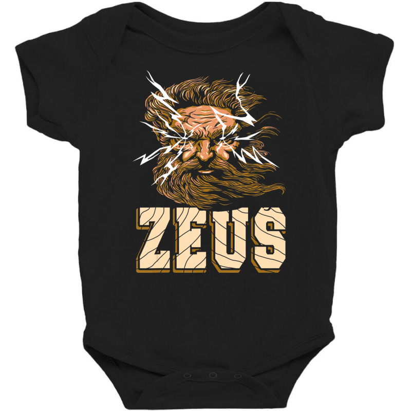 Zeus God Of Lightning Retro Greek Mythological Pre Baby Bodysuit | Artistshot