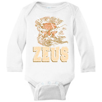 Zeus God Of Lightning Retro Greek Mythological Pre Long Sleeve Baby Bodysuit | Artistshot