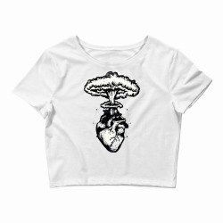 heart and nuclear explosion Crop Top | Artistshot
