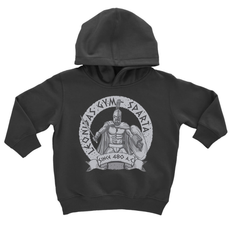 Leonidas Spartans Gym Toddler Hoodie by Denz. | Artistshot