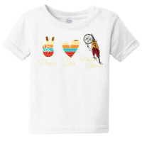 Peace Love Native Blood   Indigenous People Homela Baby Tee | Artistshot