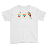 Peace Love Native Blood   Indigenous People Homela Youth Tee | Artistshot