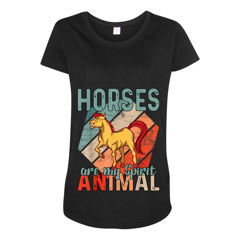 Horses Are My Spirit Animal 31 Maternity Scoop Neck T-shirt by kerrmanthez | Artistshot