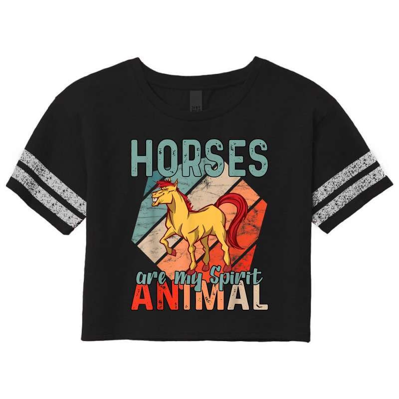 Horses Are My Spirit Animal 31 Scorecard Crop Tee by kerrmanthez | Artistshot