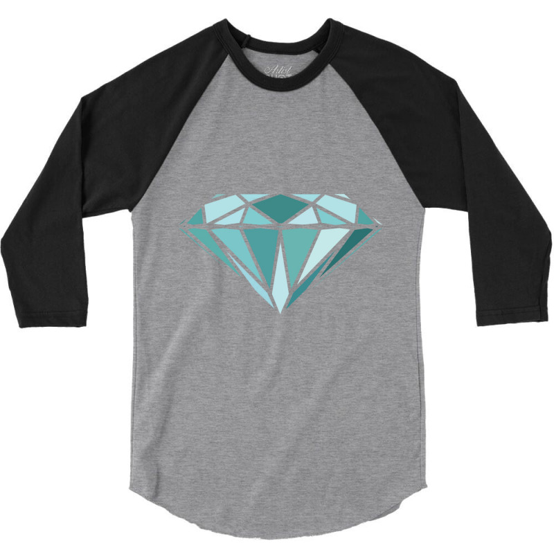 Blue Diamond 3/4 Sleeve Shirt | Artistshot