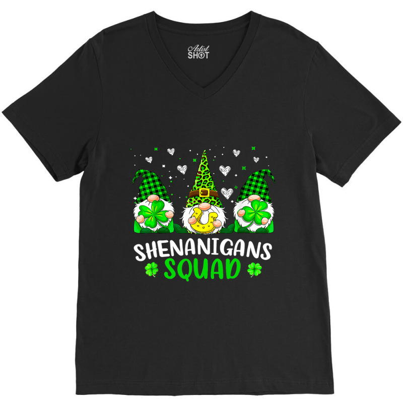 Funny Time For Shenanigans Squad St Patricks Day G V-Neck Tee by JESSICAMARTINA | Artistshot