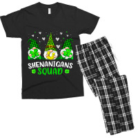 Funny Time For Shenanigans Squad St Patricks Day G Men's T-shirt Pajama Set | Artistshot