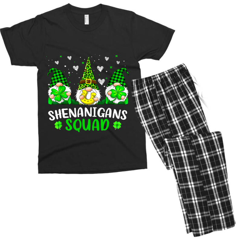 Funny Time For Shenanigans Squad St Patricks Day G Men's T-shirt Pajama Set by JESSICAMARTINA | Artistshot