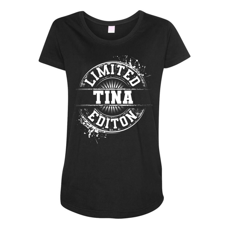 Tina Limited Edition Funny Personalized Name Gift Maternity Scoop Neck T-shirt by gabuya | Artistshot