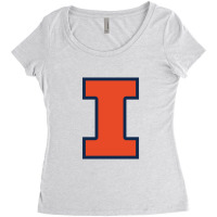 Illinois Fighting Illini, University Of Illinois, Uiuc, Geari Women's Triblend Scoop T-shirt | Artistshot