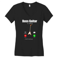 Bass Guitar Bassist Guitarist Gift Instrument (9) Women's V-neck T-shirt | Artistshot