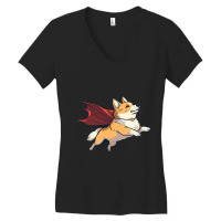 Super Hero Corgi With A Cape Super Dog 1 Women's V-neck T-shirt | Artistshot