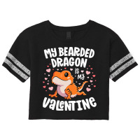 Funny Valentines Day Kawaii Bearded Dragon Lover S Scorecard Crop Tee | Artistshot