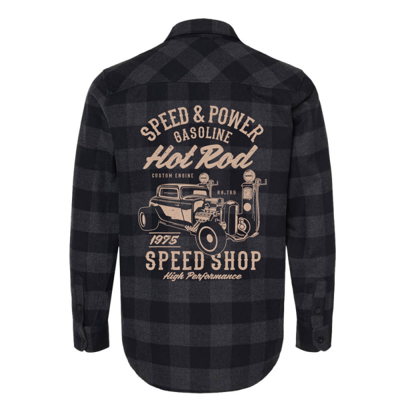 Speed & Power Gasoline Hot Rod Speed Shop T Shirt Flannel Shirt | Artistshot