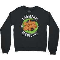 Turmeric Is My Medicine Herbal Herbalist Day Herba Crewneck Sweatshirt | Artistshot