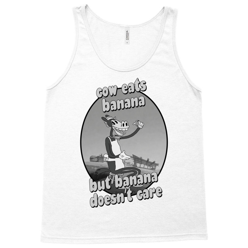 Cow Eats Banana 35 Tank Top by nunezbovieu | Artistshot