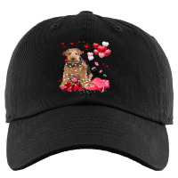 Funny Wire Fox Terrier Rose Heart Happy Valentine  Kids Cap | Artistshot