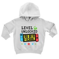 Level Unlocked 100 Days Of School Gamer Graphic Ar Toddler Hoodie | Artistshot