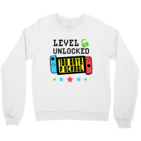 Level Unlocked 100 Days Of School Gamer Graphic Ar Crewneck Sweatshirt | Artistshot