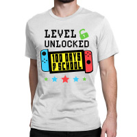 Level Unlocked 100 Days Of School Gamer Graphic Ar Classic T-shirt | Artistshot