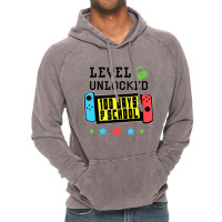 Level Unlocked 100 Days Of School Gamer Graphic Ar Vintage Hoodie | Artistshot