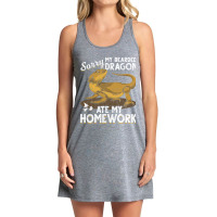 Sorry My Bearded Dragon Ate My Homework Bearded Dr Tank Dress | Artistshot