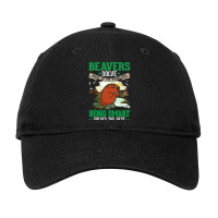 Beavers Solve Most Of My Problems Beaver Adjustable Cap | Artistshot