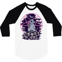 Bunny T Shirtesoteric Creepy Bunny 3/4 Sleeve Shirt | Artistshot