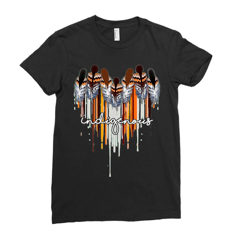 Indigenous Indian Native American Pow Wow Boho Ladies Fitted T-Shirt by spreesgomez | Artistshot