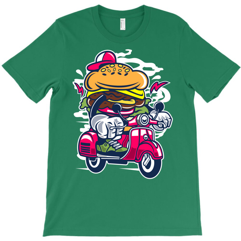 Burger Scooter T-shirt | Artistshot