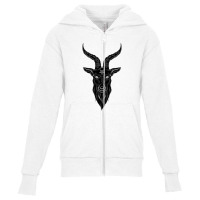 Devil, Satanic, Witch, Goat, Pentagram, Witchcraft Youth Zipper Hoodie | Artistshot