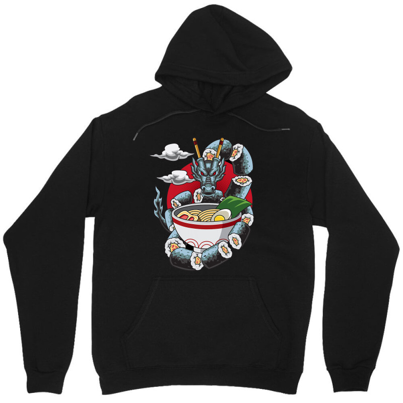 Dragon Oriental Sushi Design Unisex Hoodie | Artistshot