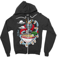 Dragon Oriental Sushi Design Zipper Hoodie | Artistshot