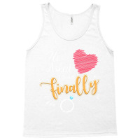 He Asked I Said Finally Matching Couples Engagemen Tank Top | Artistshot