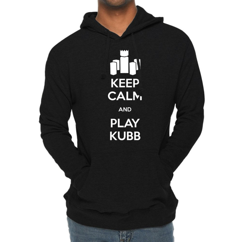 Keep Calm And Play Kubb T Shirt Lightweight Hoodie | Artistshot