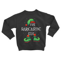 Sarcastic Elf Family Matching Christmas Gift Costu Toddler Sweatshirt | Artistshot