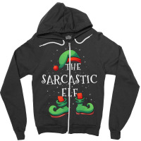 Sarcastic Elf Family Matching Christmas Gift Costu Zipper Hoodie | Artistshot