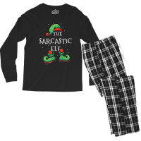 Sarcastic Elf Family Matching Christmas Gift Costu Men's Long Sleeve Pajama Set | Artistshot