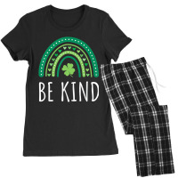 Cute Rainbow Be Kind St Patricks Day Happy Lucky H Women's Pajamas Set | Artistshot