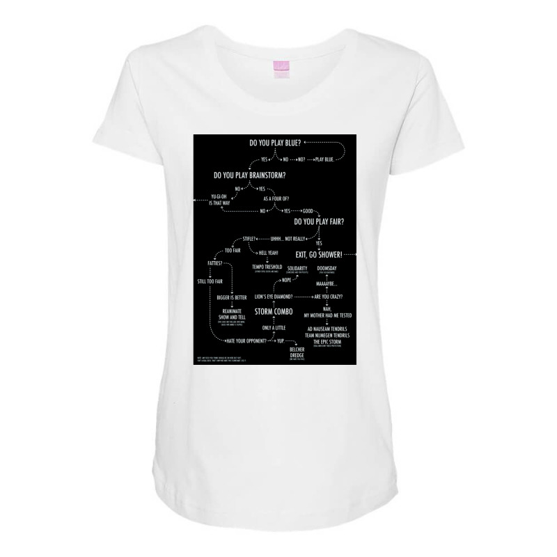 Mtg Flowchart Play Blue 13 Maternity Scoop Neck T-shirt by slavissweersq | Artistshot