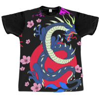 Japanese Tokyo Dragon Asian Retro 80’s Style 1 Graphic T-shirt | Artistshot