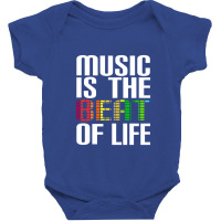 Music Is The Beat Of Life Novelty Gifts Baby Bodysuit | Artistshot