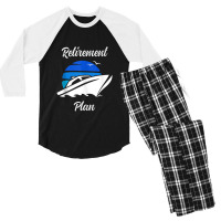 My Retirement Plan Novelty Boating Men's 3/4 Sleeve Pajama Set | Artistshot