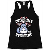 My Chinchilla Is My Valentine Kawaii Valentines Da Racerback Tank | Artistshot