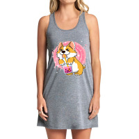 Boba Milk Tea Corgi Dog Puppy Lover Kawaii Japanes Tank Dress | Artistshot