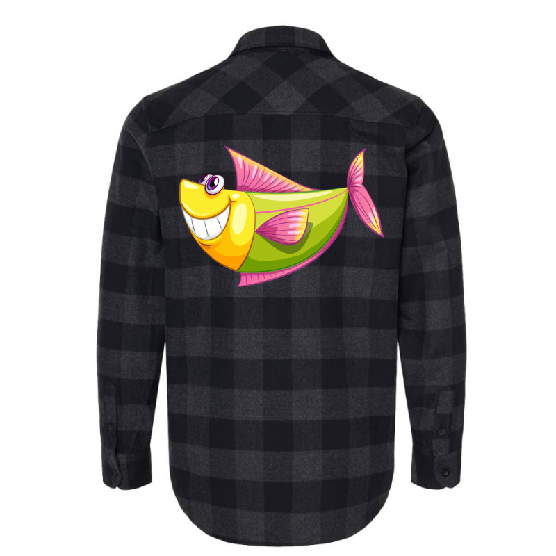 Cartoon Sea Animal Flannel Shirt | Artistshot