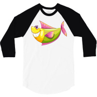 Cartoon Sea Animal 3/4 Sleeve Shirt | Artistshot